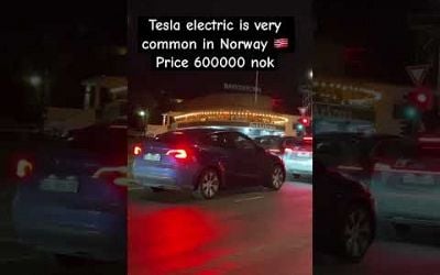 Price for Tesla in Norway #shortvideo