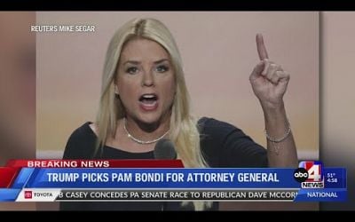 Trump chooses loyalist Pam Bondi for attorney general pick after Matt Gaetz withdraws