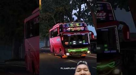 Modif Bus Sanjaya Trans di ETS 2 Full Strobo