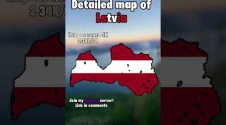 Detailed map of Latvia