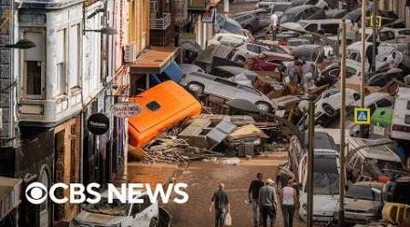 Aftermath of deadly Spain flooding captured in videos