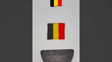 What color do mixed Belgium flag make? #colormixing #mixingcolors #flagmixing