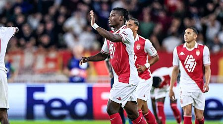 Monaco - Roter Stern: Tor zum 2:1 durch Embolo in der 45.+4 Minute