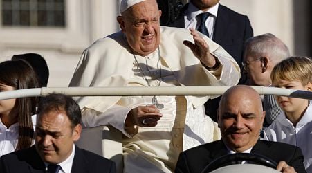 Pope says thinking of children massacred in Gaza