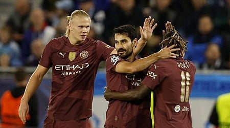 Haaland nets 42nd Champions League goal in Man City's 4-0 rout of Slovan Bratislava