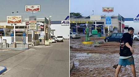 Shocking before and after photos show the devastation from flash floods in Spain