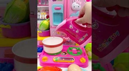 Satisfying with Unboxing &amp; Review Miniature Hello Kitty Kitchen Playset | ASMR Toys