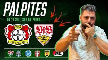 PALPITES DE FUTEBOL PARA O DIA 01 11 24 ( Leverkusen vs Stuttgart ) + BILHETE PRONTO