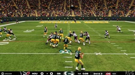 Madden NFL 25 - Houston Texans vs Green Bay Packers - Gameplay (PS5 UHD) [4K60FPS]