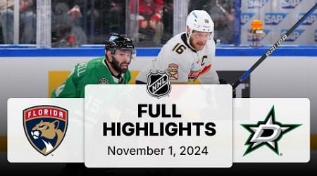 NHL Highlights | Panthers vs. Stars - November 1, 2024 | Global Series Finland