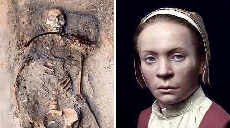 'Vampire' returns from the dead: Scientists in Poland rebuild the face of 400-year-old woman