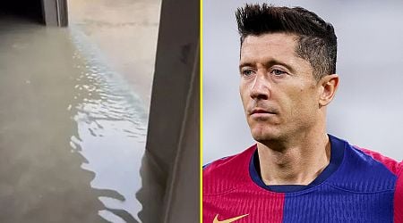 Robert Lewandowski's home flooded by storms as 'extreme danger' warning issued for Barcelona