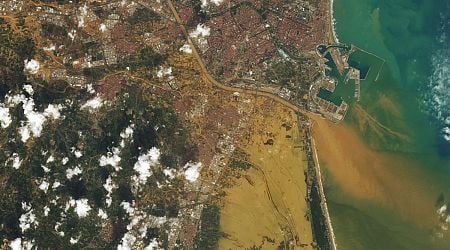 Earth from space: Watch Valencia disappear under a sea of mud during deadly Spanish floods