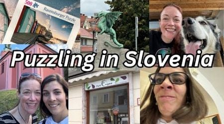 PUZZLING IN SLOVENIA!! A Speed Puzzling Competition, a Malamute and Paddle Tennis - OH MY!! #puzzle