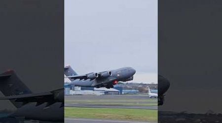 NATO C17 taking off to Hungary, Papa Airbase