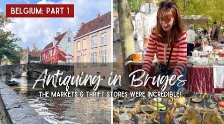 Vintage Shopping in Bruges Belgium | Thrifting Antiques in Europe