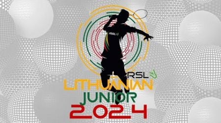 2024 RSL Lithuanian Junior . Court NAVICKAS BADMINTON ACADEMY [4] . Day 1