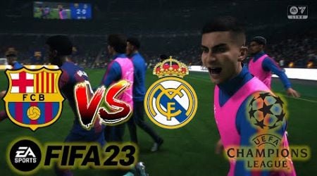 Barcelona vs Real Madrid Final Champions League | EA Sports 23