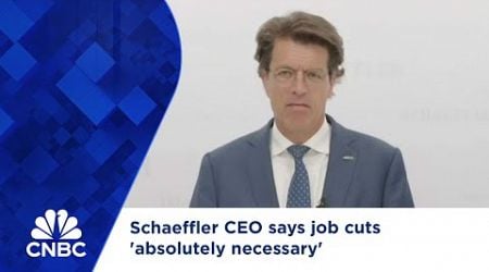 Schaeffler CEO says job cuts &#39;absolutely necessary&#39;