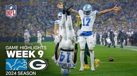 Detroit Lions vs. Green Bay Packers | 2024 Week 9 Game Highlights