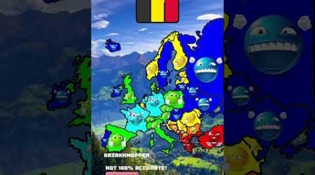 How far is your country from Belgium? #mapper #map #mapping #europe #geography #editing