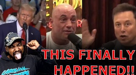 Trump Rally ERUPTS As Trump REACTS To Joe Rogan Endorsing Him On Surprise Podcast With Elon Musk!