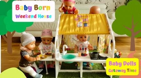 Let&#39;s Play Weekend Getaway with Baby Dolls : Baby Born Weekend House and OG Beach House