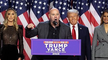 UFC CEO Dana White delivers speech alongside Donald Trump