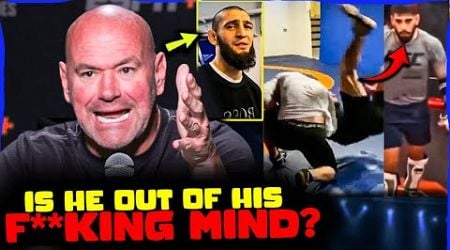 Dana White GOES OFF on Khamzat Chimaev for MAULING Ilia Topuria in Training, Poirier vs Holloway 3..