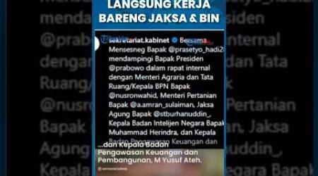 Sosok Mayor Tedi Dampingi Prabowo Subianto Rapat Dengan Para Pejabat Kejaksaan &amp; BIN