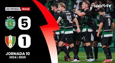 Resumo: Sporting 5-1 Estrela Amadora - Liga Portugal Betclic | sport tv