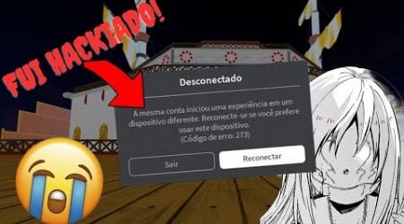 FUI HACKEADO E PERDI MINHA CONTA NO ROBLOX : (