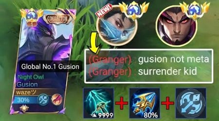 GUSION VS REVAMPED GRANGER! WITH THIS OP BUILD &amp; EMBLEM!