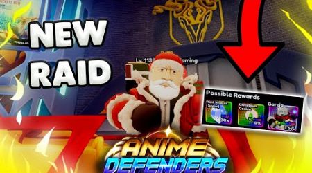 The NEW EXCLUSIVE Anime Defenders Red One Raid Update Is Here! New Elements And Codes