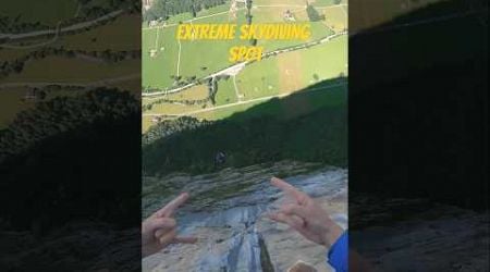 extreme skydiving #basejump #gopro #extremesports #jump #switzerland #skydiving