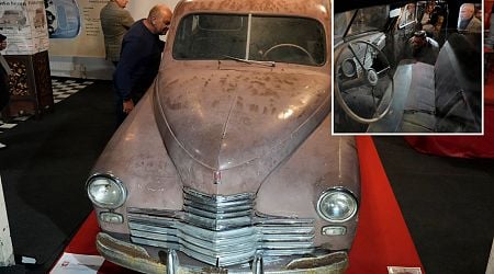 Iconic car with amazing WW2 history left abandoned & rotting for 70 YEARS is given new lease of life