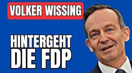 Volker Wissing gibt Austritt bei der FDP bekannt und bleibt Verkehrsminister!