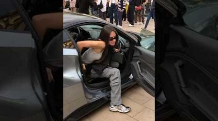 Young billionaire lady getting out her Ferrari at Casino #billionaire #monaco #luxury #lifestyle#fyp