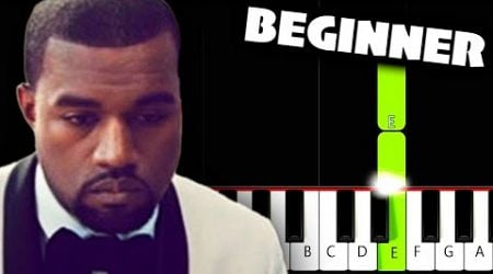 Kanye West - Runaway ft. Pusha T - BEGINNER Piano Tutorial