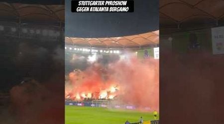 Stuttgarter Pyroshow! VfB Stuttgart - Atalanta Bergamo #VfBATA #VfbStuttgart #Atalanta #Stuttgart