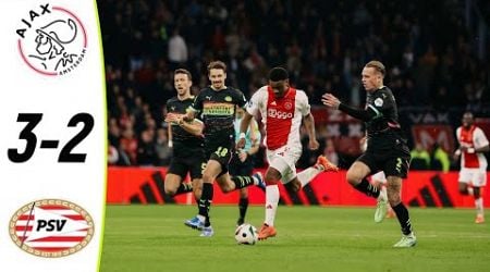 Ajax vs PSV 3-2 Samenvatting Eredivisie 2024/2025 ajax psv