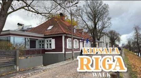 Kipsala island in Riga: autumn walk 4HD video