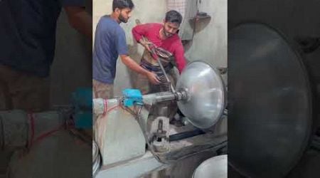 Making stainless steel big bowl in handmade skill #unitedstare #unitedkingdom #uniskills #italy