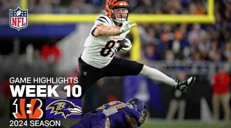 Cincinnati Bengals vs. Baltimore Ravens Game Highlights | NFL 2024 Season Week 10