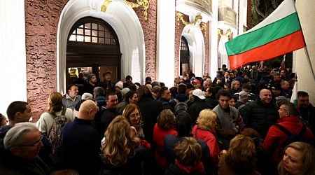 No arrests have been made following last night's violent protest in front of the National Theater