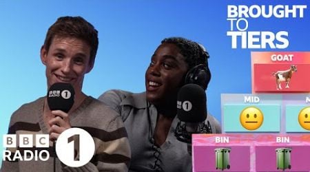 &#39;You&#39;ve ruined Christmas&#39; Eddie Redmayne &amp; Lashana Lynch rank themed days in Brought to Tiers