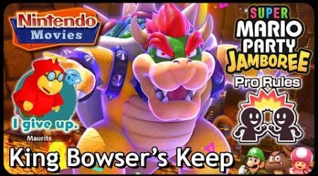 Super Mario Party Jamboree - King Bowser&#39;s Keep (Pro Rules, Luigi vs Goomba vs Toadette vs Peach)