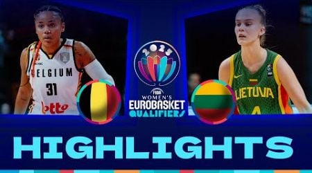 Belgium v Lithuania | Full Game Highlights | FIBA #EuroBasketWomen 2025 Qualifiers