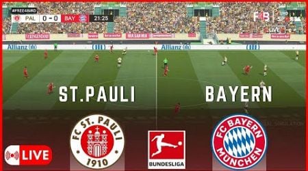 ST.PAULI VS BAYERN LIVE | BUNDESLIGA 24 -25 | SIMULATION &amp; LIVE-ERGEBNI #germany