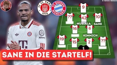 Sane MUSS in die Startelf! So spielt Bayern gegen ST. Pauli!